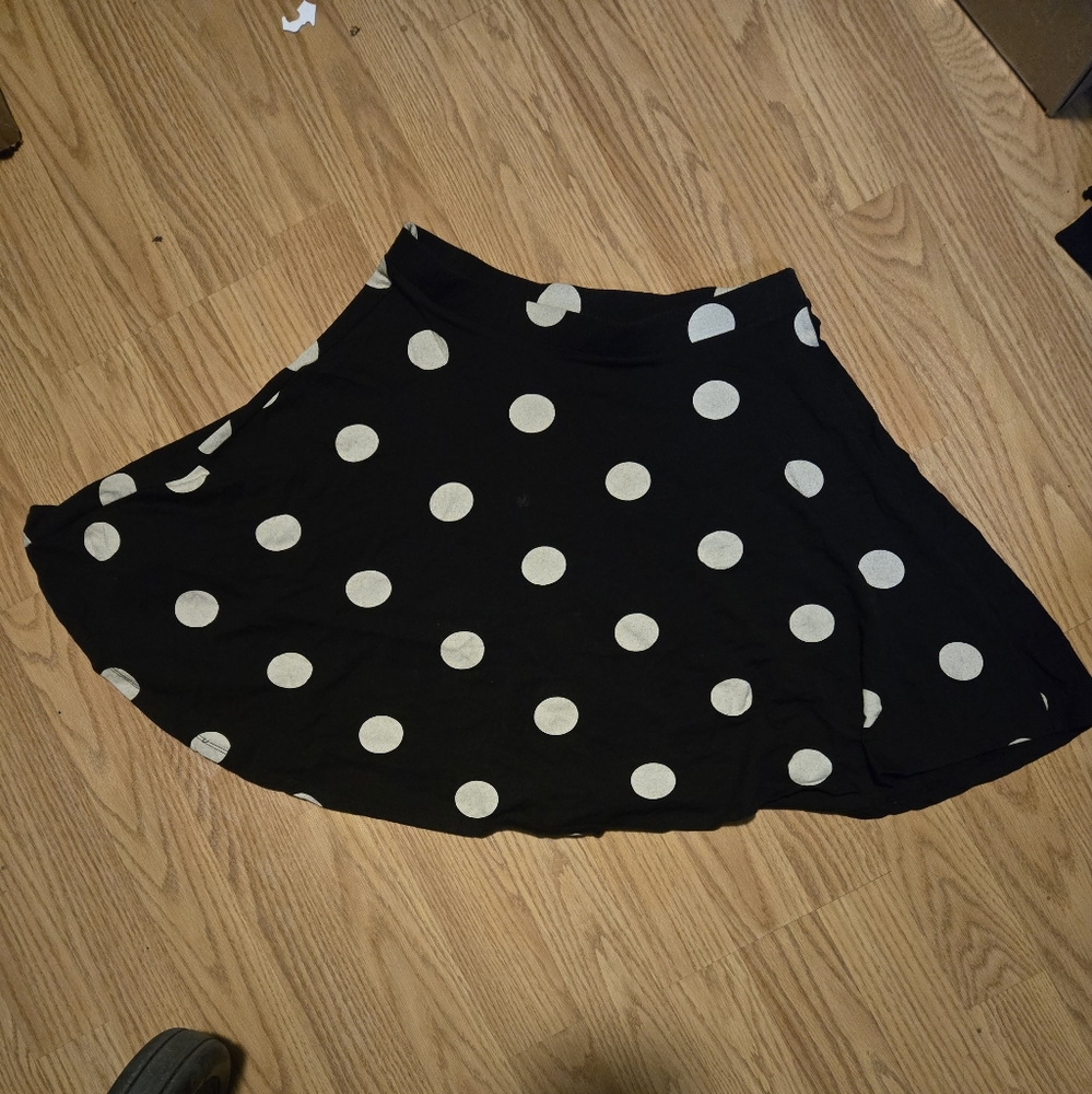 polka dot circle skirt